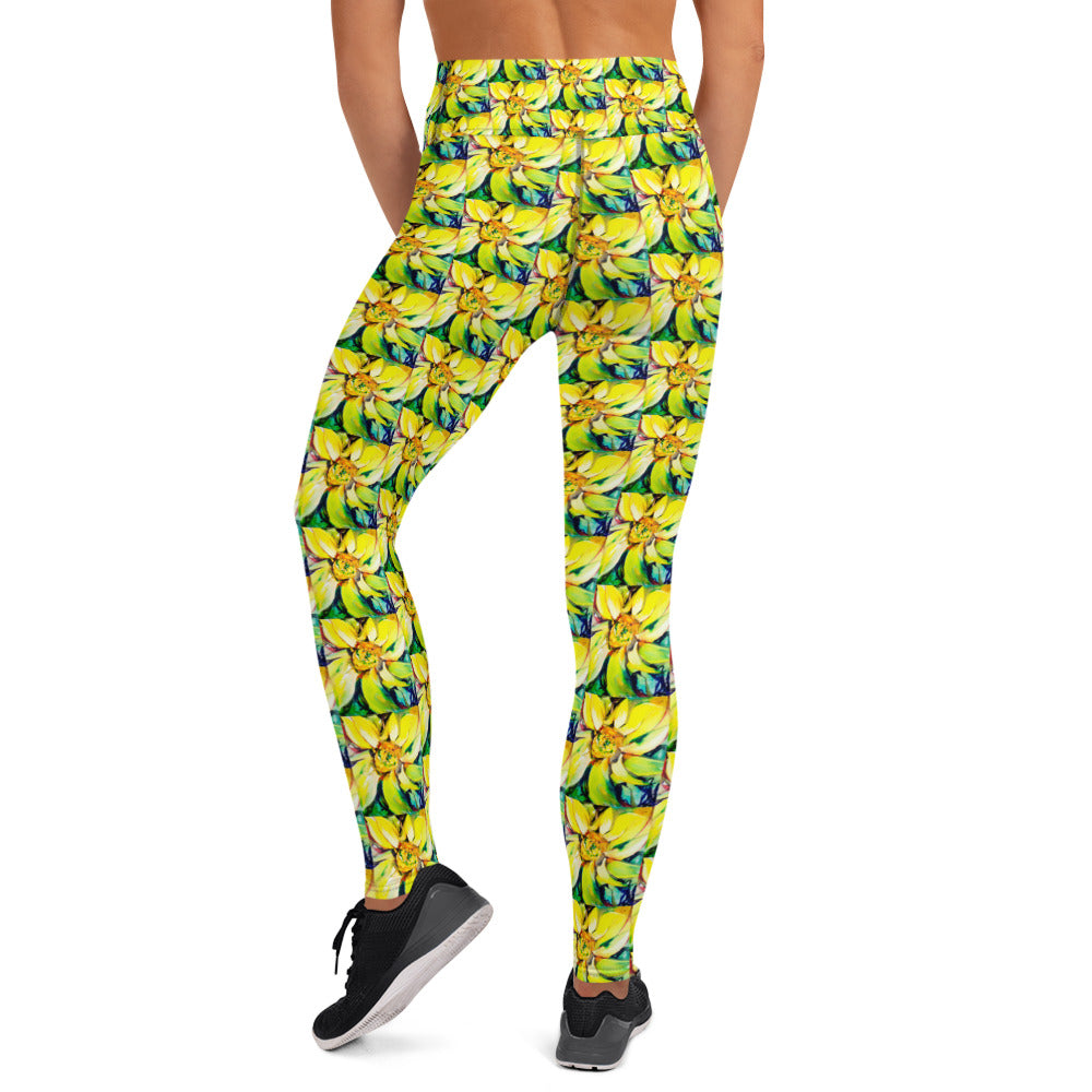 Sunflower Yoga Leggings