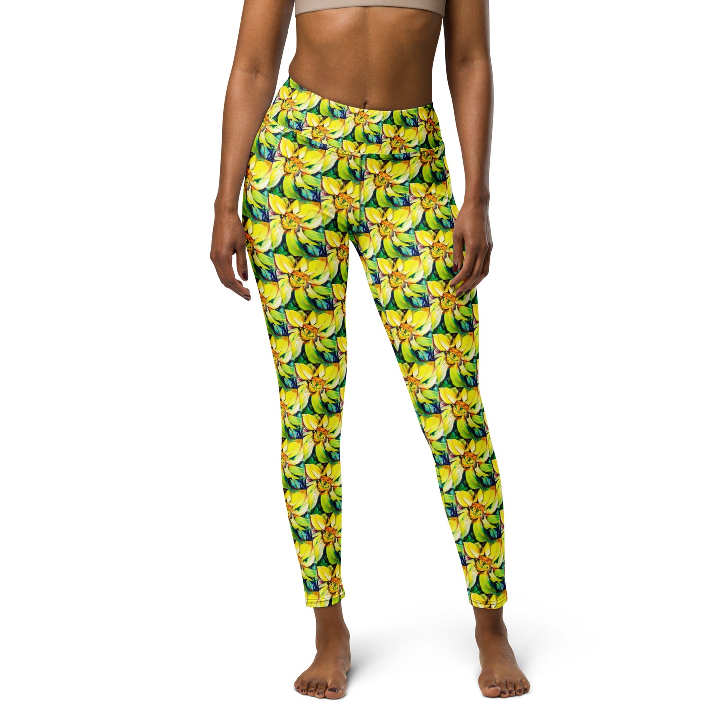 Sunflower Yoga Leggings