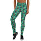 Green Dragonfly Yoga Leggings