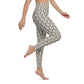 Mustard Oyster Shells Yoga Leggings