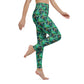 Green Dragonfly Yoga Leggings