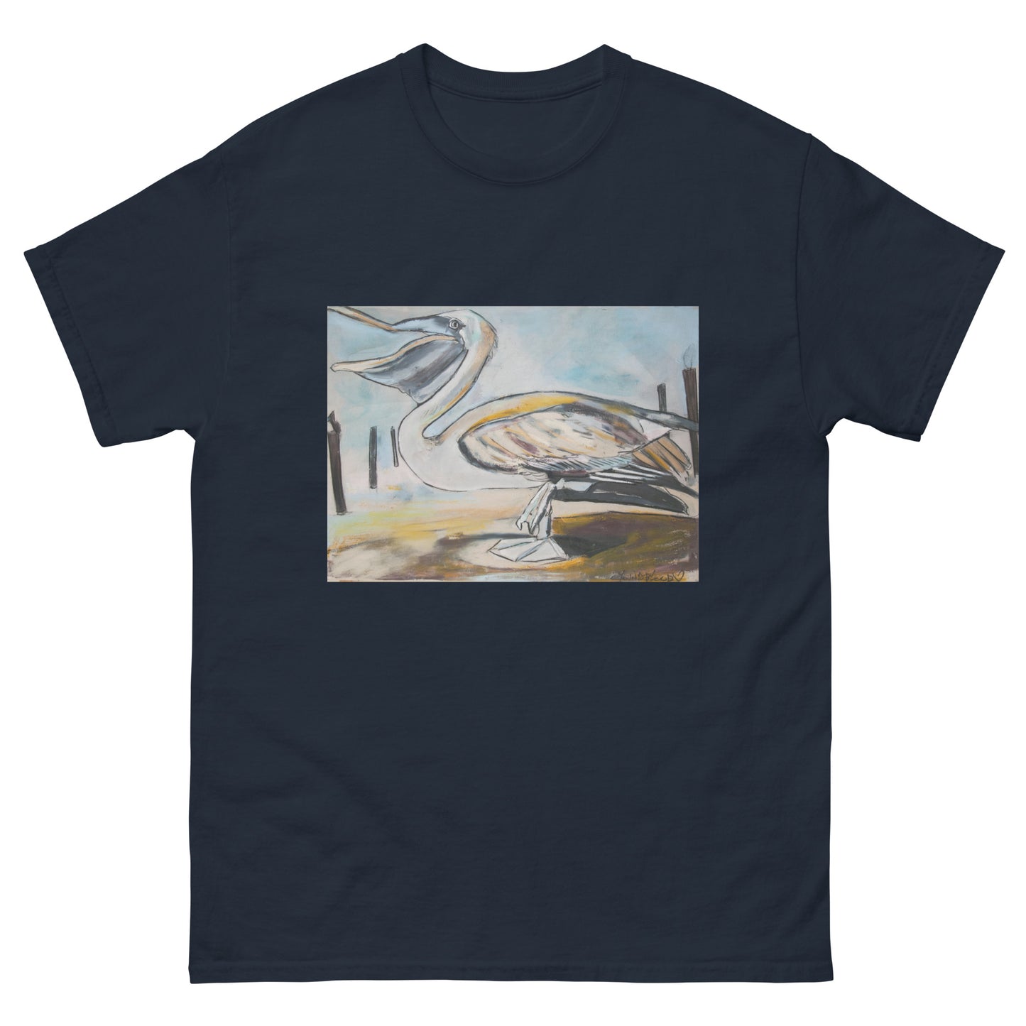 Brown Pelican on the Shore Unisex classic tee