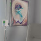 Oyster with Splash || (25 x 36" ) giclee on canvas with Silver Floating Frame