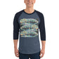 Gator Reflection 3/4 sleeve raglan shirt