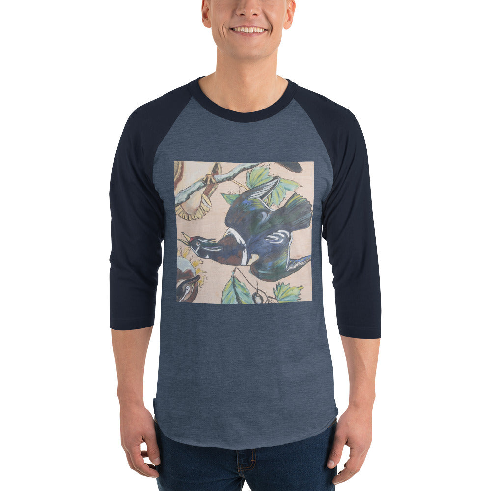 Wood Ducks 3/4 sleeve raglan shirt