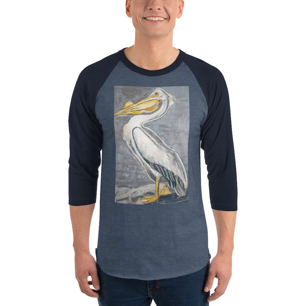 White Pelican 3/4 sleeve raglan shirt