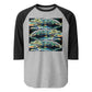 Gator Reflection 3/4 sleeve raglan shirt