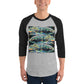 Gator Reflection 3/4 sleeve raglan shirt