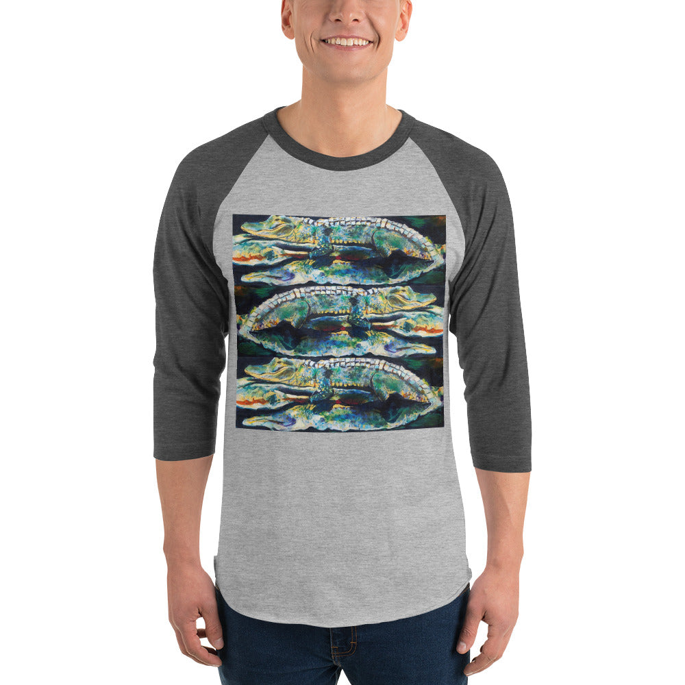 Gator Reflection 3/4 sleeve raglan shirt