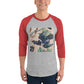 Wood Ducks 3/4 sleeve raglan shirt