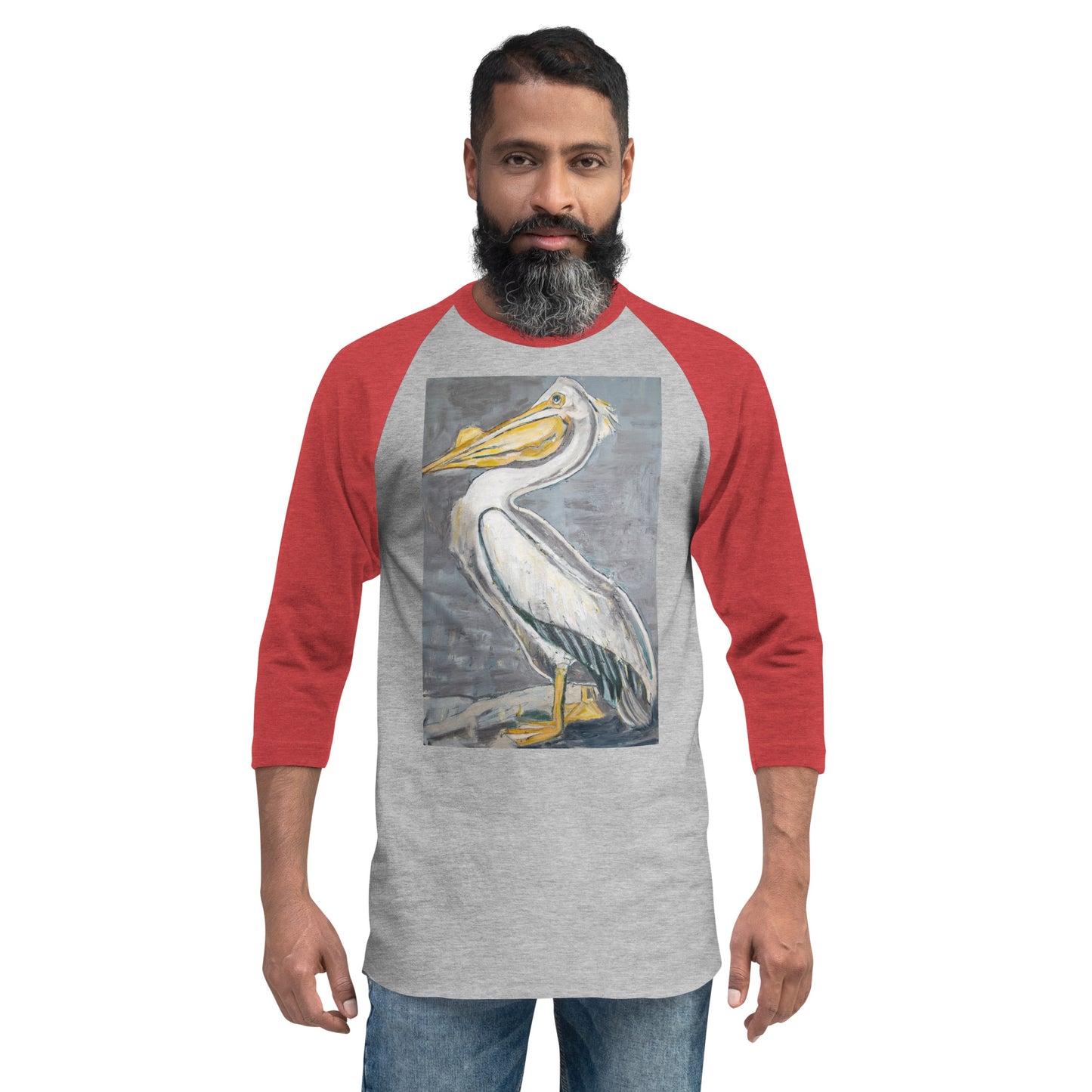 White Pelican 3/4 sleeve raglan shirt