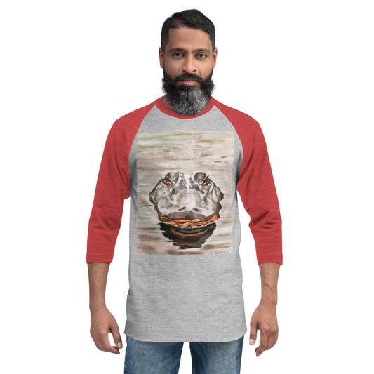 Gator Head 3/4 sleeve raglan shirt