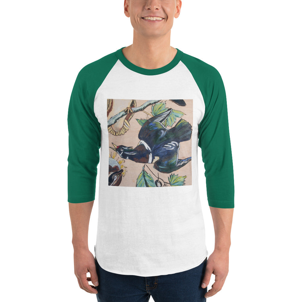 Wood Ducks 3/4 sleeve raglan shirt