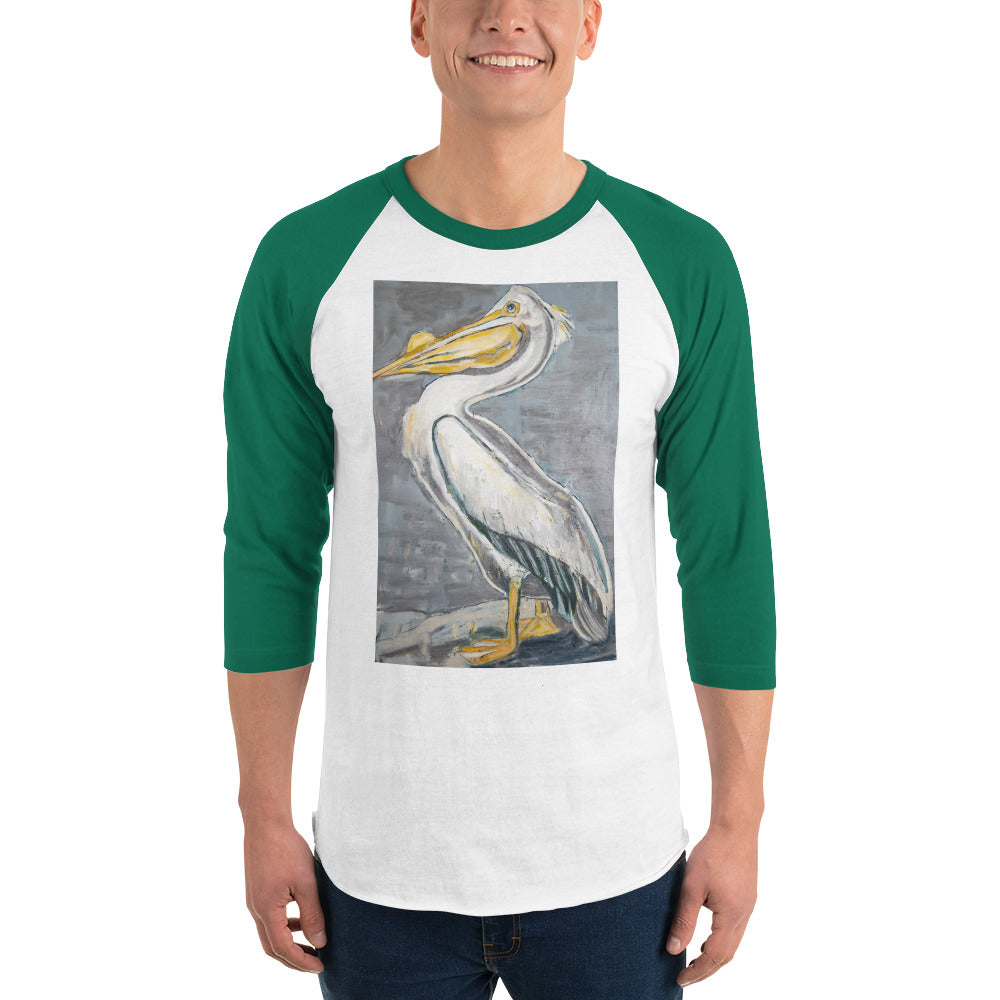 White Pelican 3/4 sleeve raglan shirt