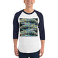 Gator Reflection 3/4 sleeve raglan shirt