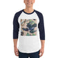 Wood Ducks 3/4 sleeve raglan shirt