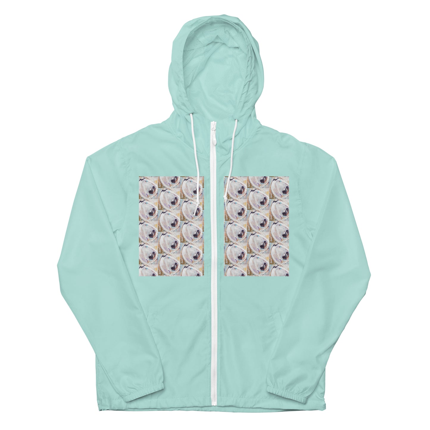 Oyster Shells Unisex lightweight zip up windbreaker