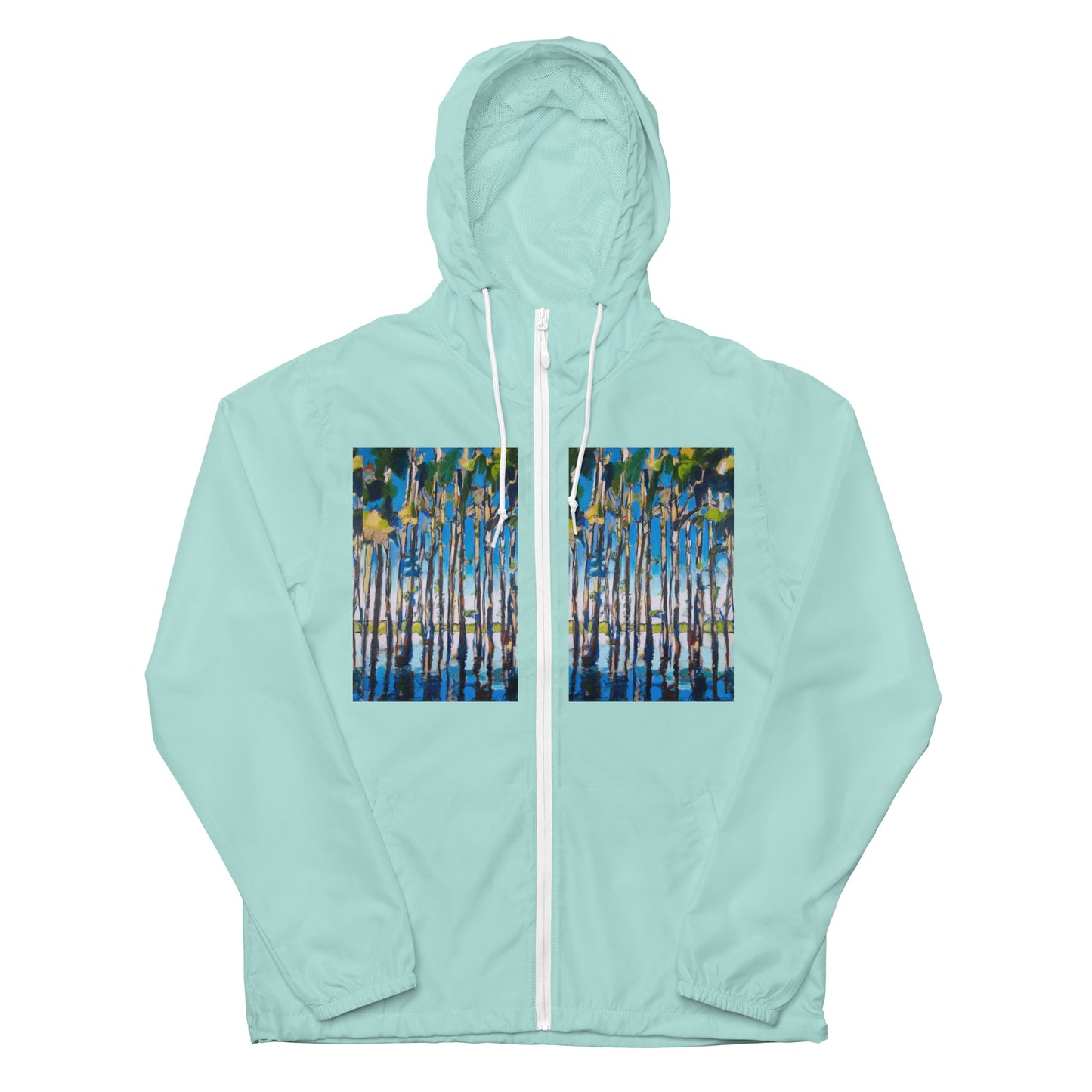 Cypress Reflections Unisex lightweight zip up windbreaker