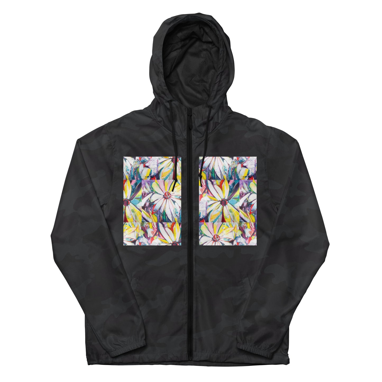 Zinnias Unisex lightweight zip up windbreaker