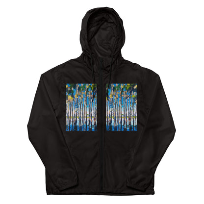 Cypress Reflections Unisex lightweight zip up windbreaker