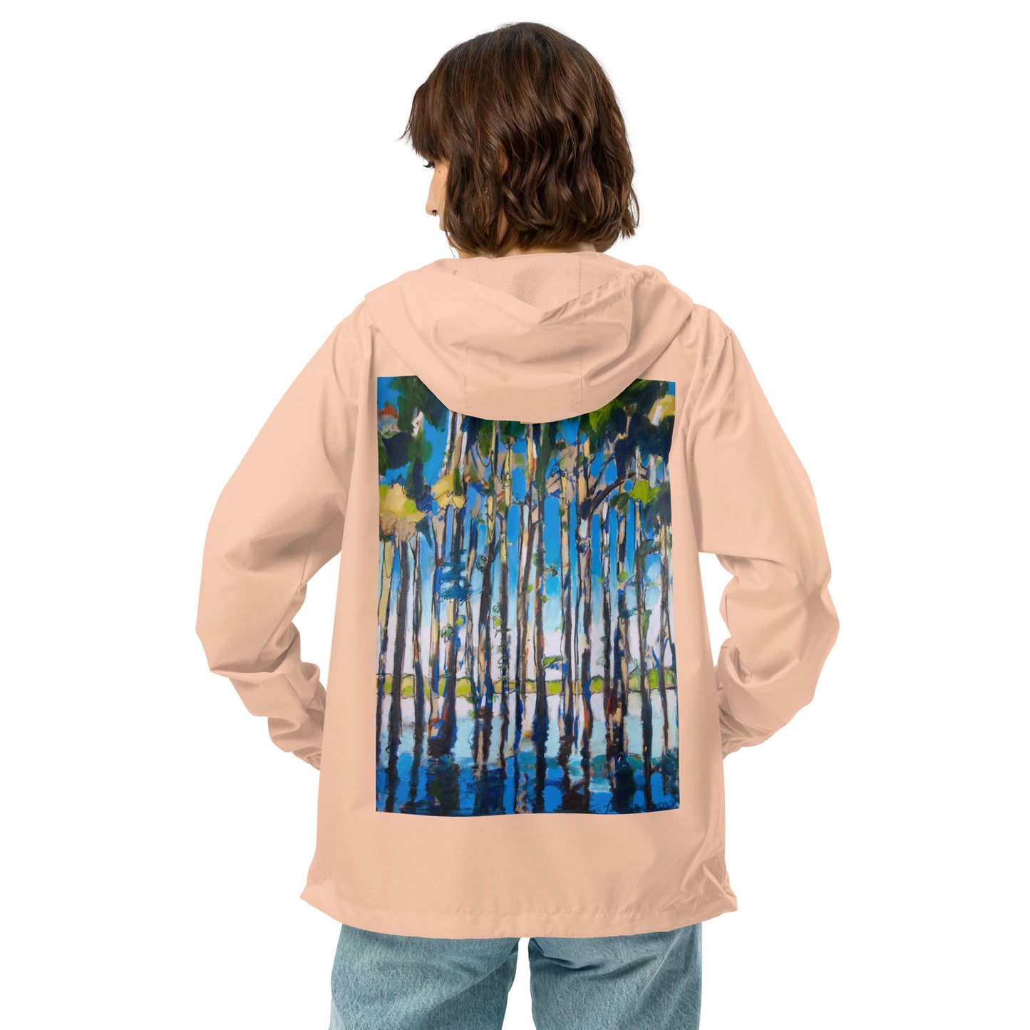 Cypress Reflections Unisex lightweight zip up windbreaker