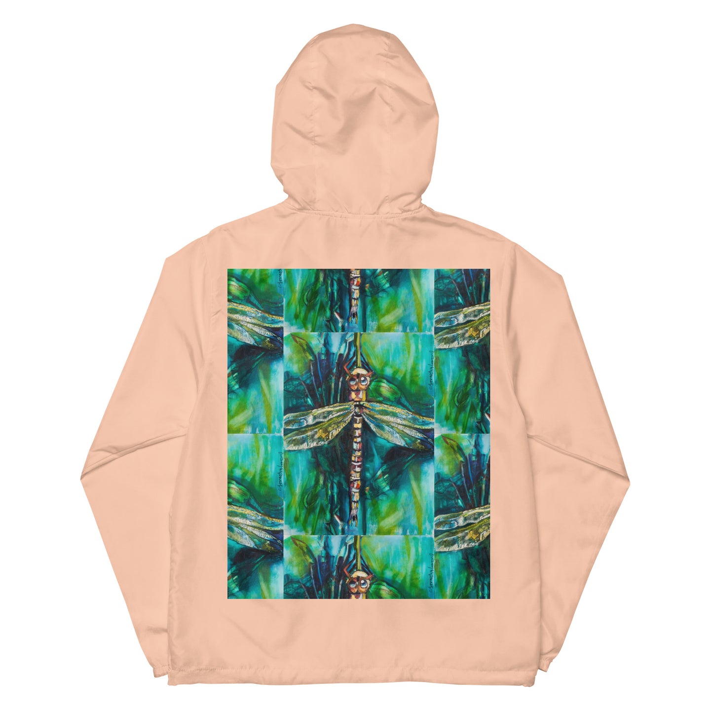 Green Dragonfly Unisex lightweight zip up windbreaker