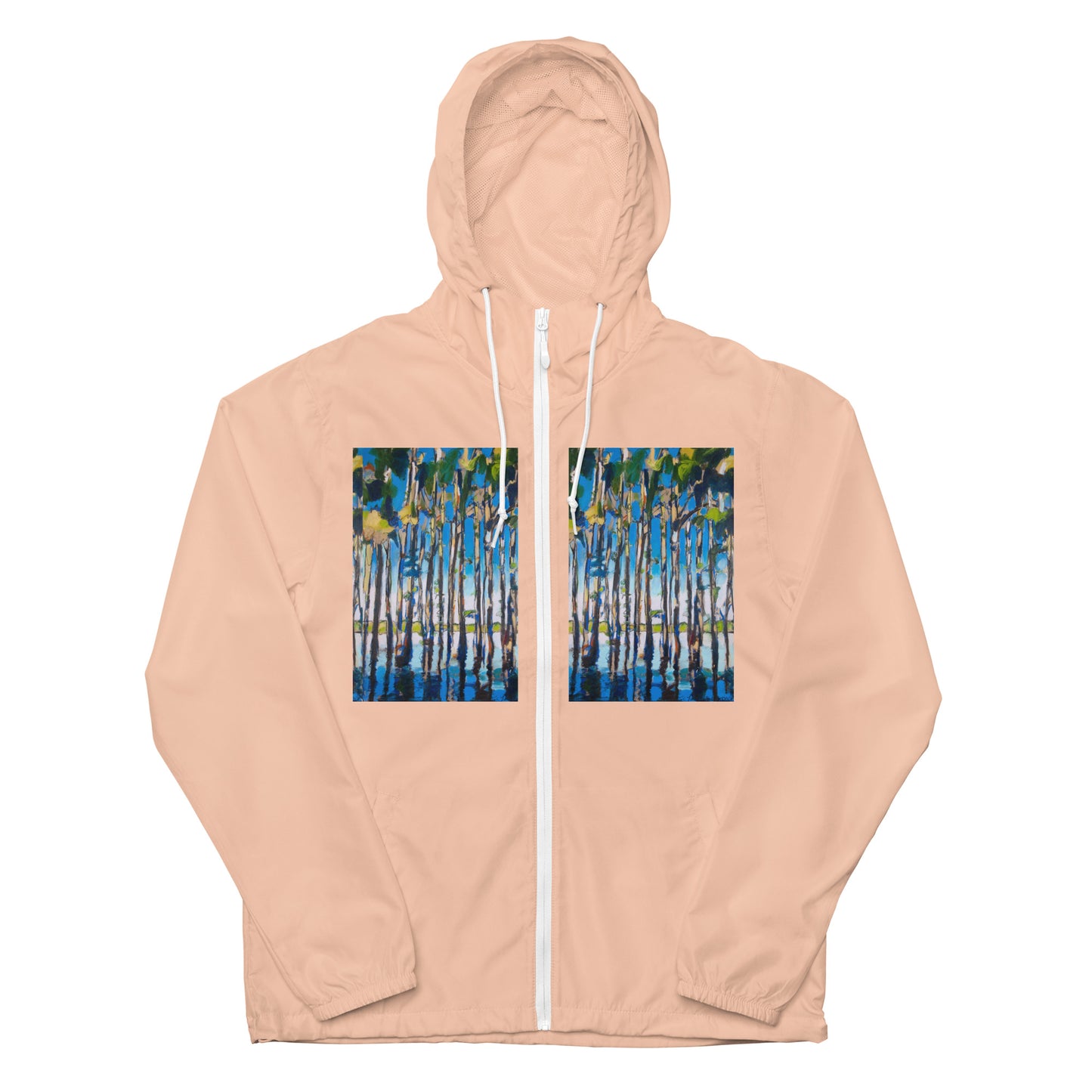 Cypress Reflections Unisex lightweight zip up windbreaker