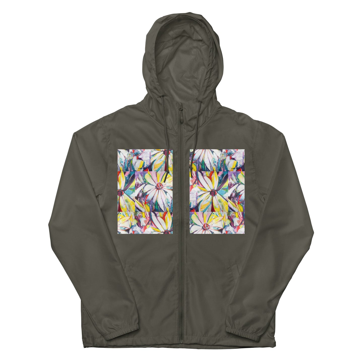 Zinnias Unisex lightweight zip up windbreaker