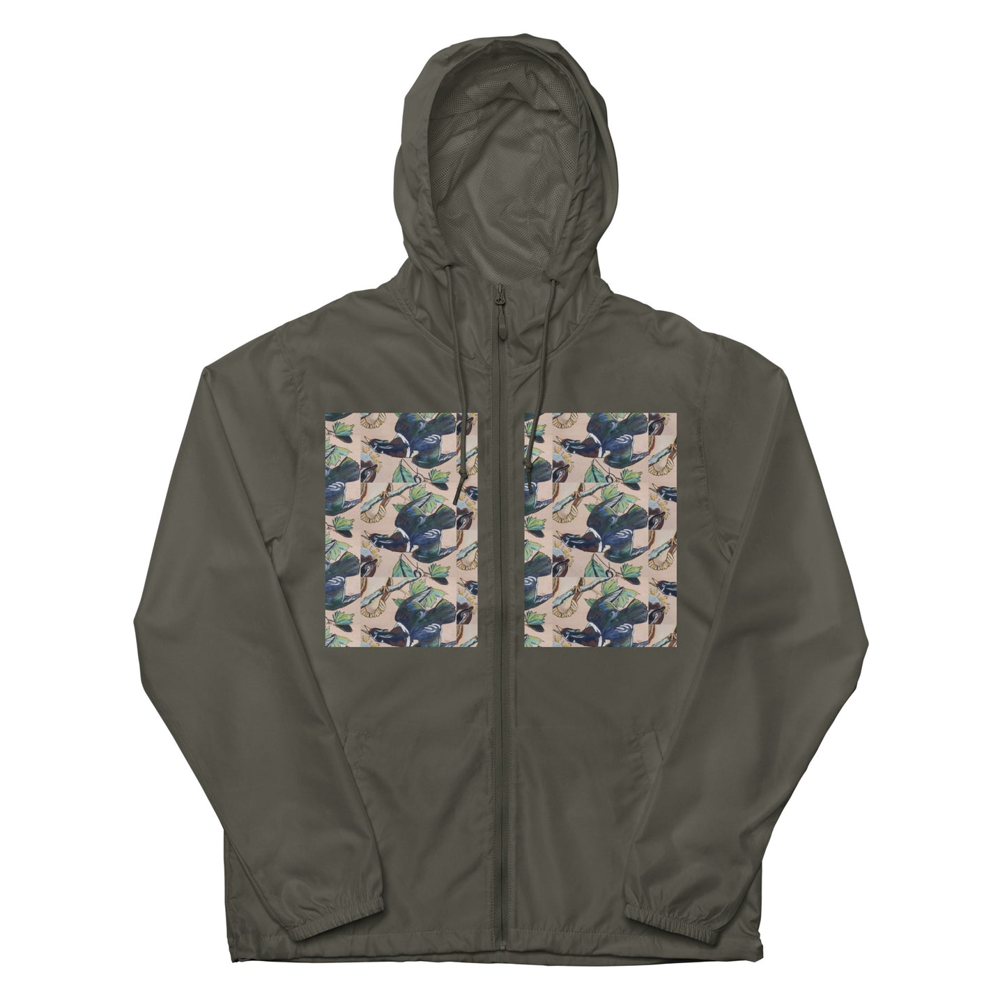 Wood Ducks Unisex lightweight zip up windbreaker