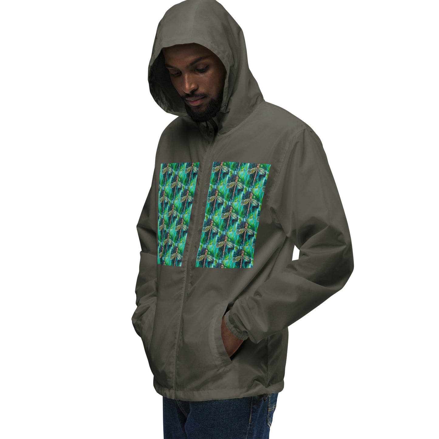 Green Dragonfly Unisex lightweight zip up windbreaker