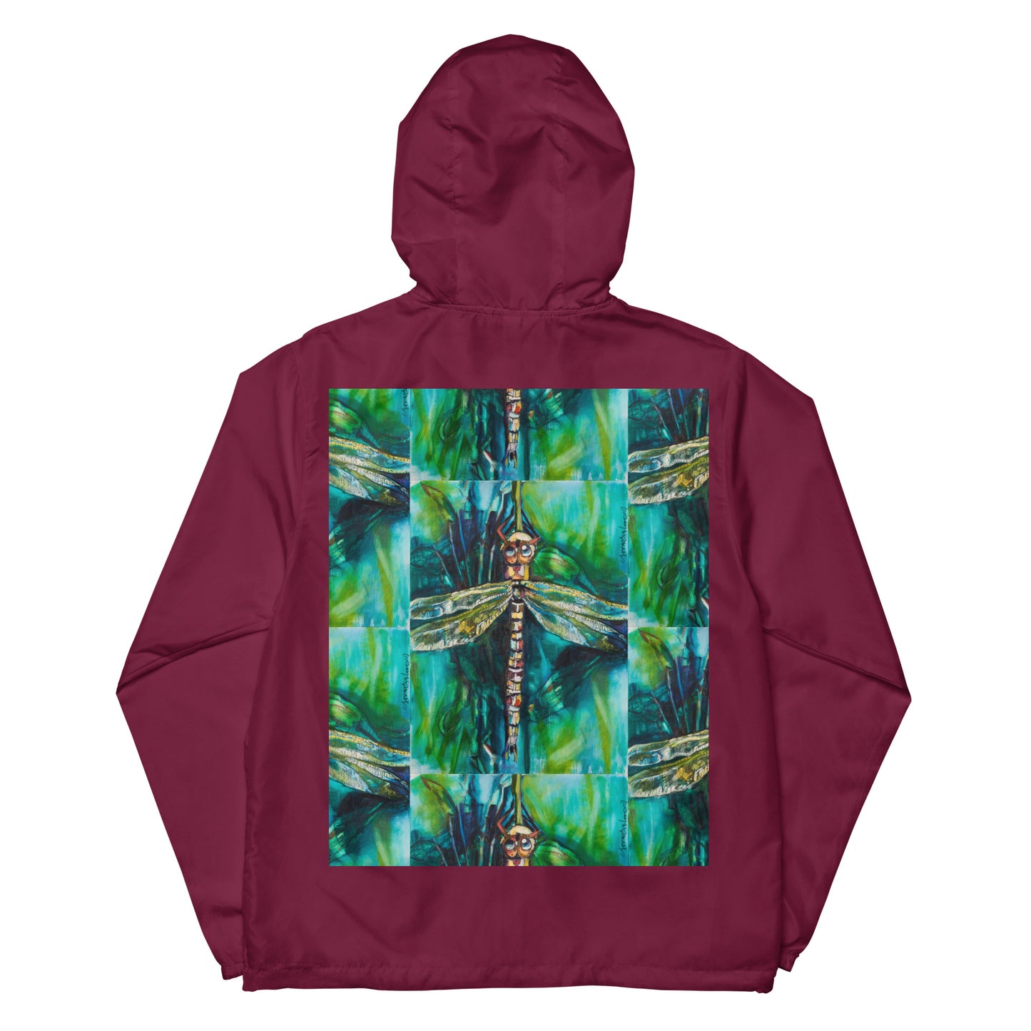 Green Dragonfly Unisex lightweight zip up windbreaker