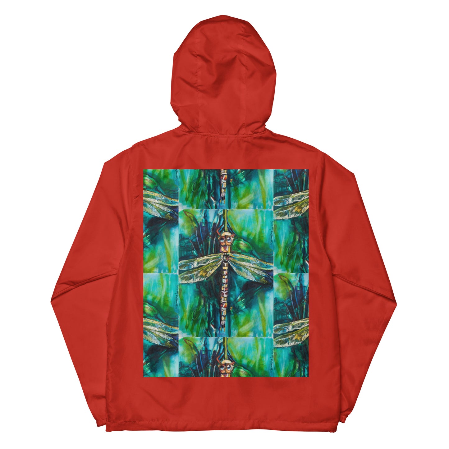 Green Dragonfly Unisex lightweight zip up windbreaker