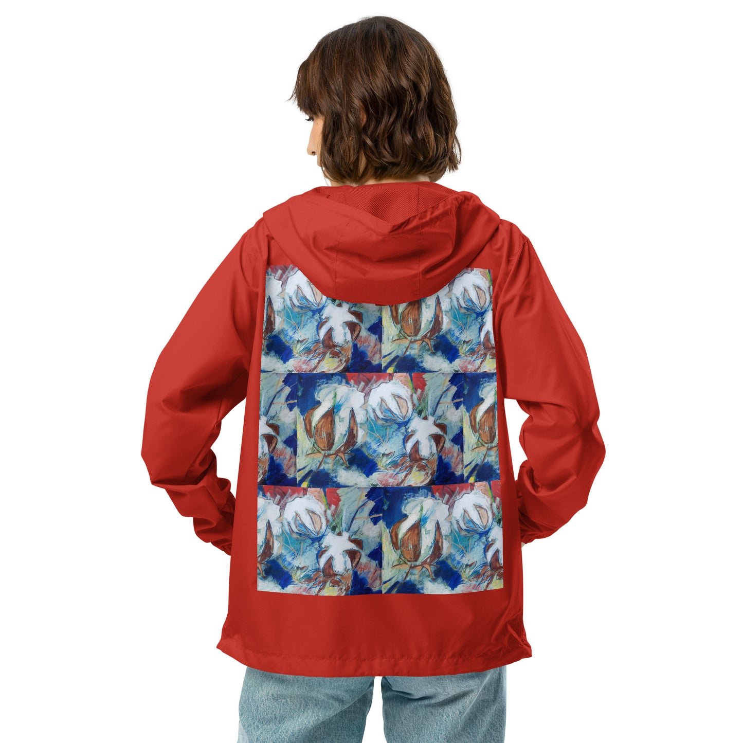 Tribute to Cotton Unisex lightweight zip up windbreaker