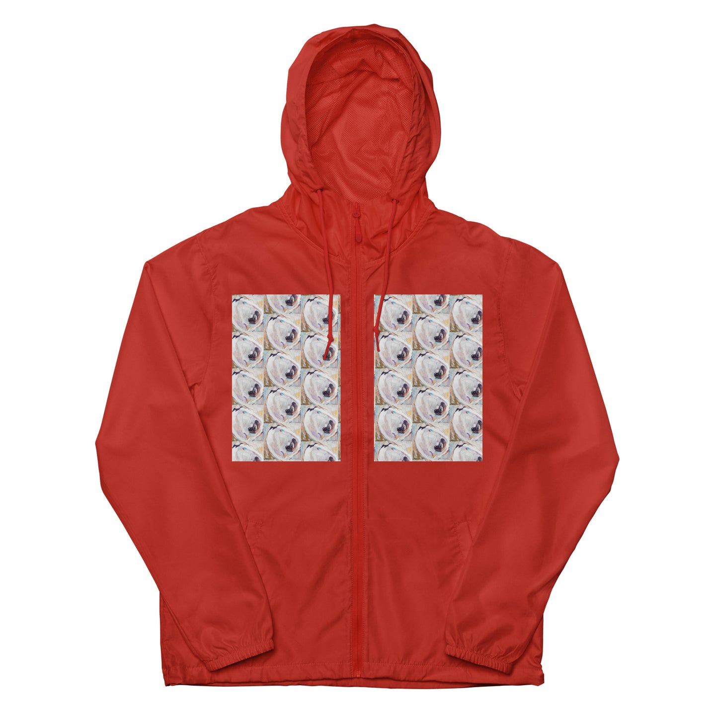 Oyster Shells Unisex lightweight zip up windbreaker