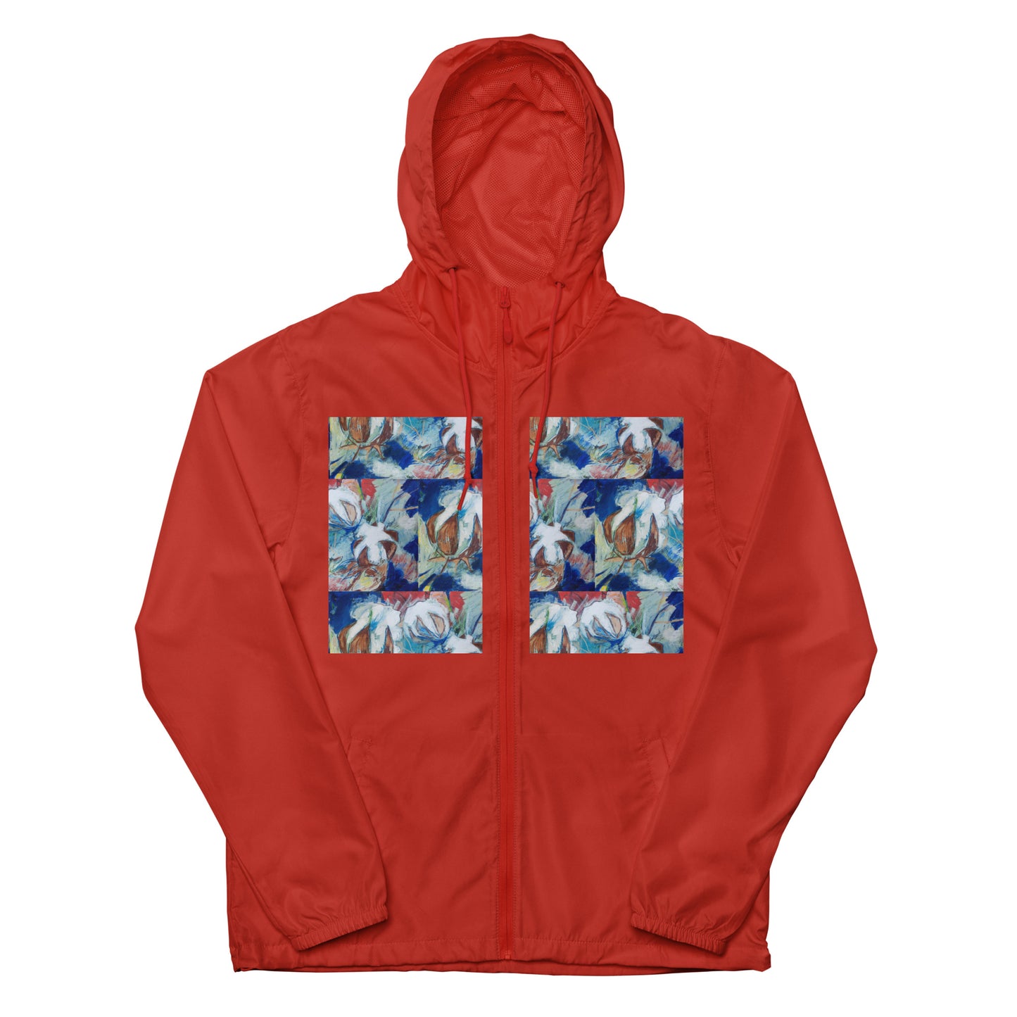 Tribute to Cotton Unisex lightweight zip up windbreaker