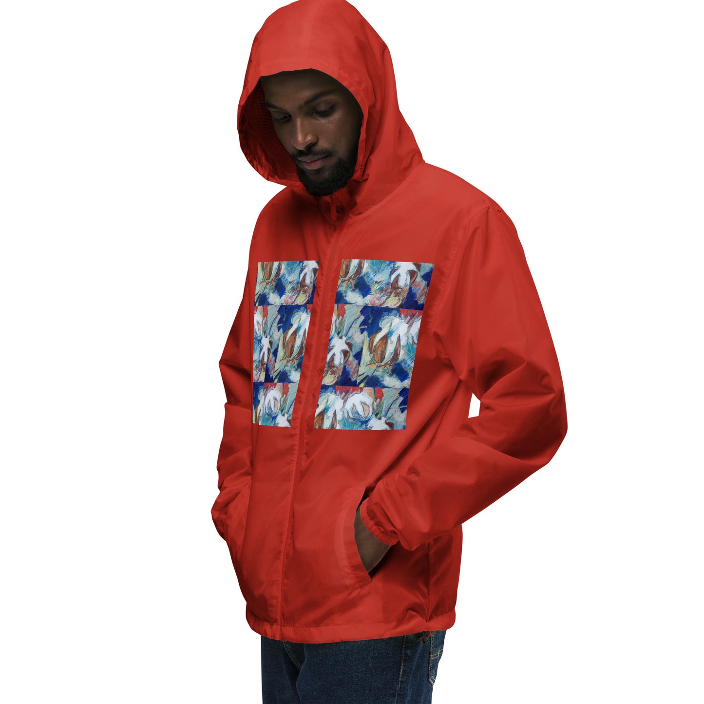 Tribute to Cotton Unisex lightweight zip up windbreaker