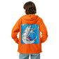 Blue Shrimp Unisex lightweight zip up windbreaker