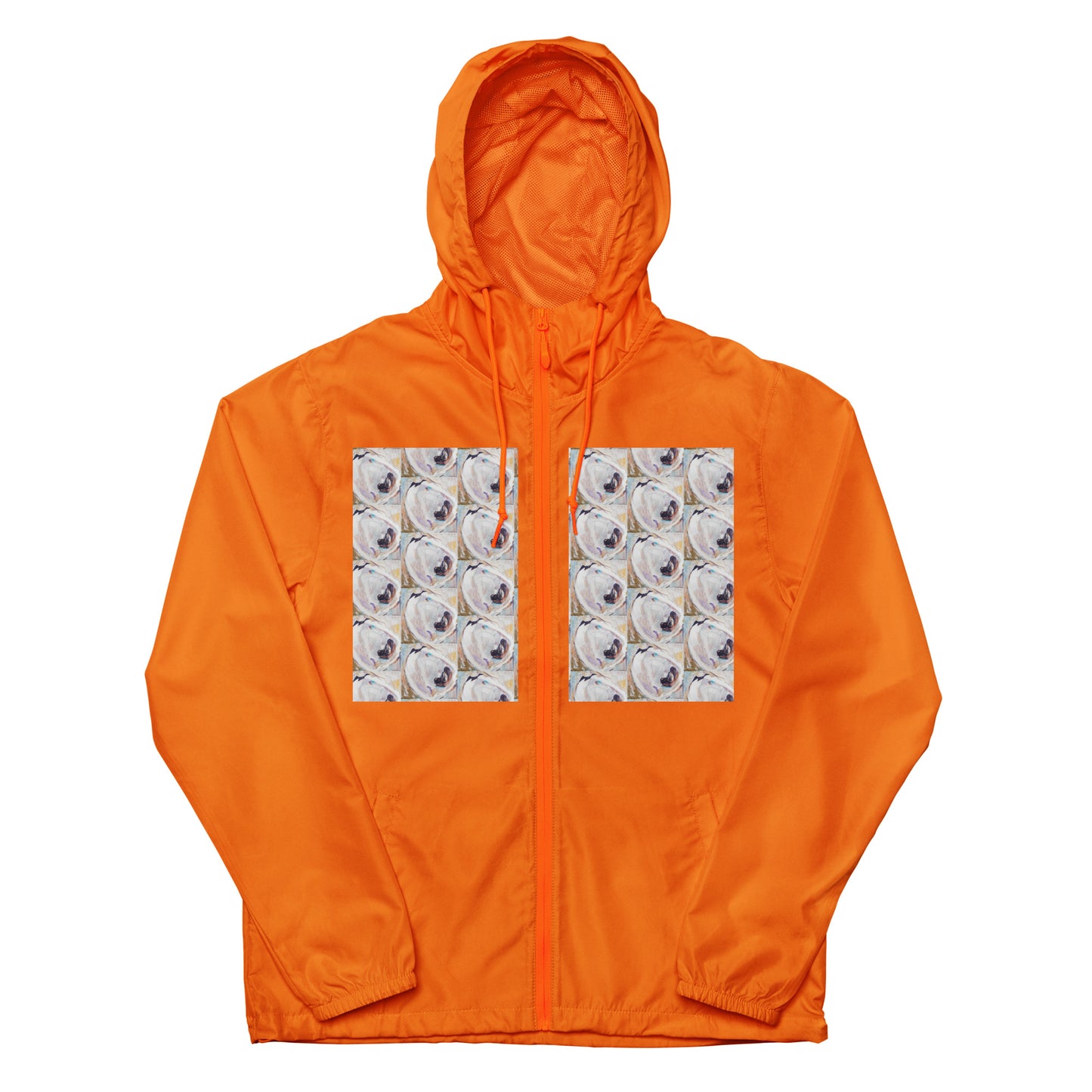 Oyster Shells Unisex lightweight zip up windbreaker