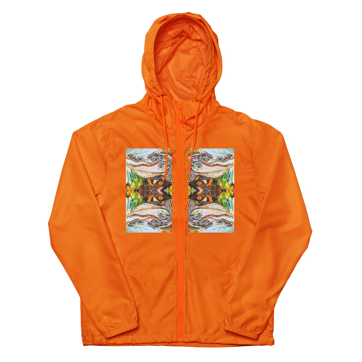 Groovy Gator Unisex lightweight zip up windbreaker