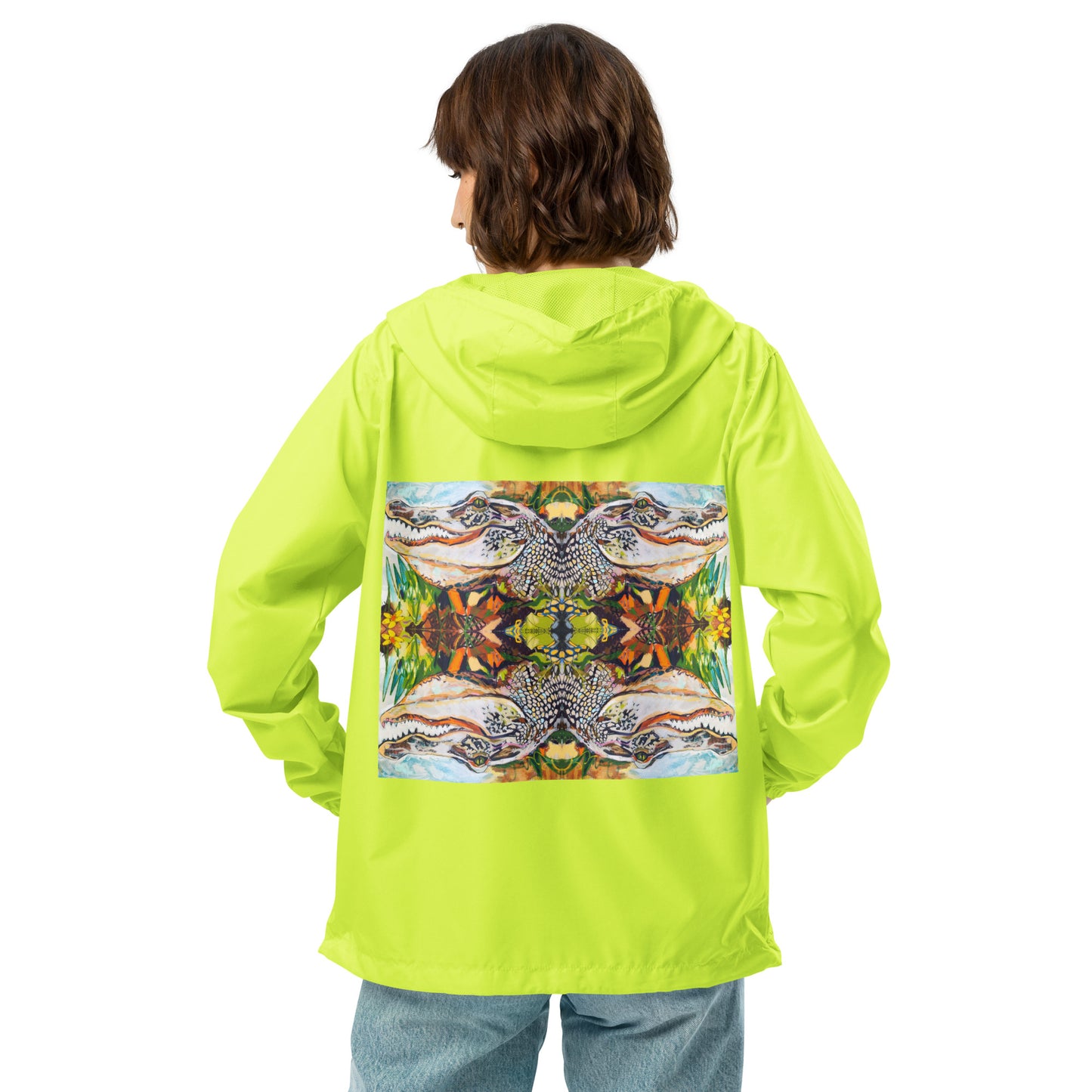 Groovy Gator Unisex lightweight zip up windbreaker