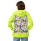 Zinnias Unisex lightweight zip up windbreaker