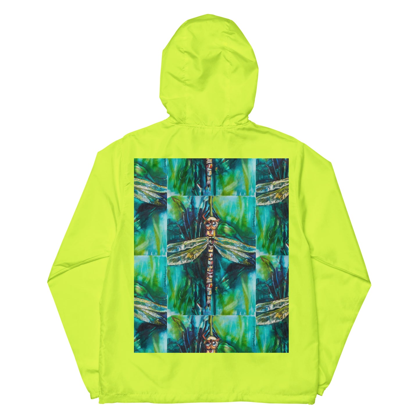 Green Dragonfly Unisex lightweight zip up windbreaker