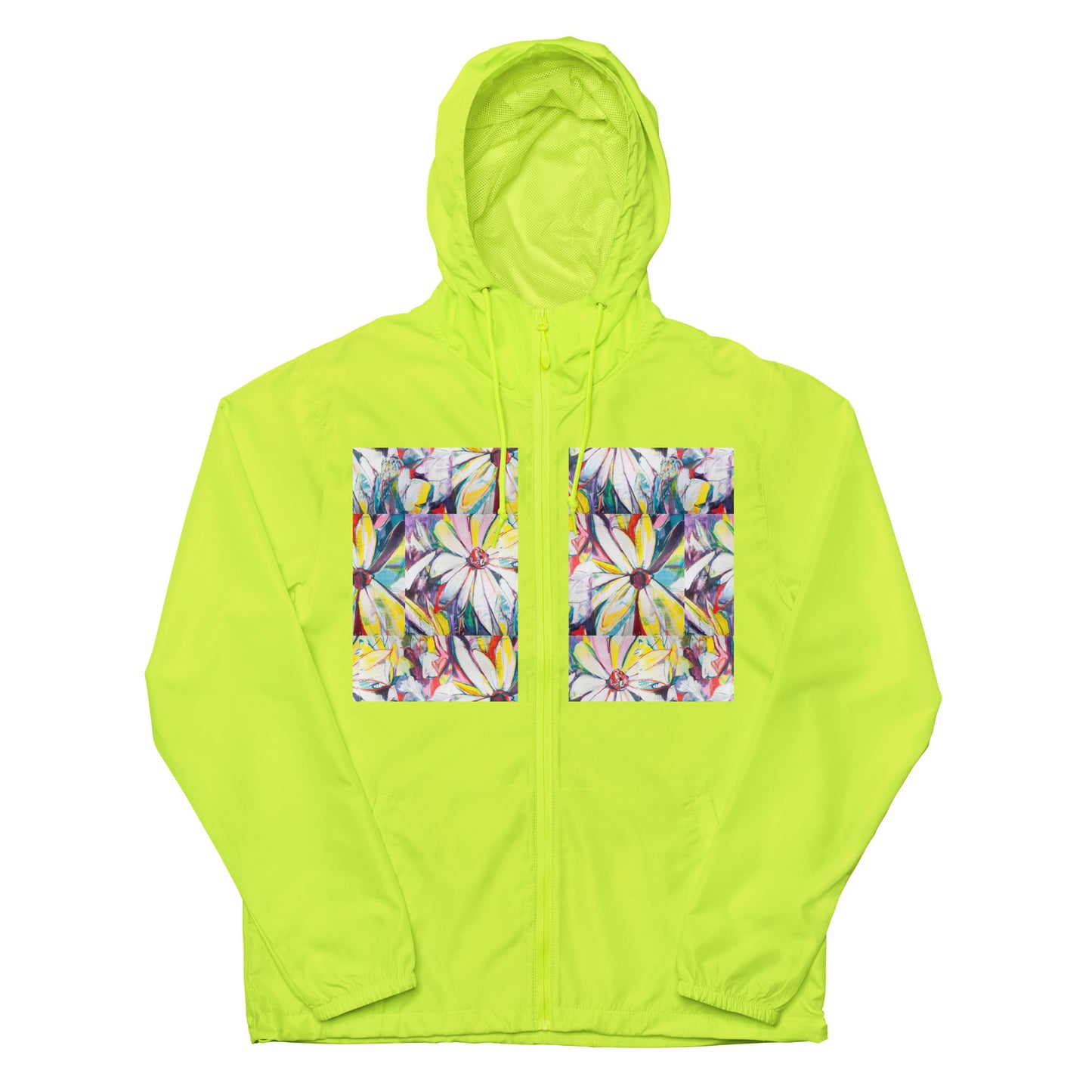 Zinnias Unisex lightweight zip up windbreaker