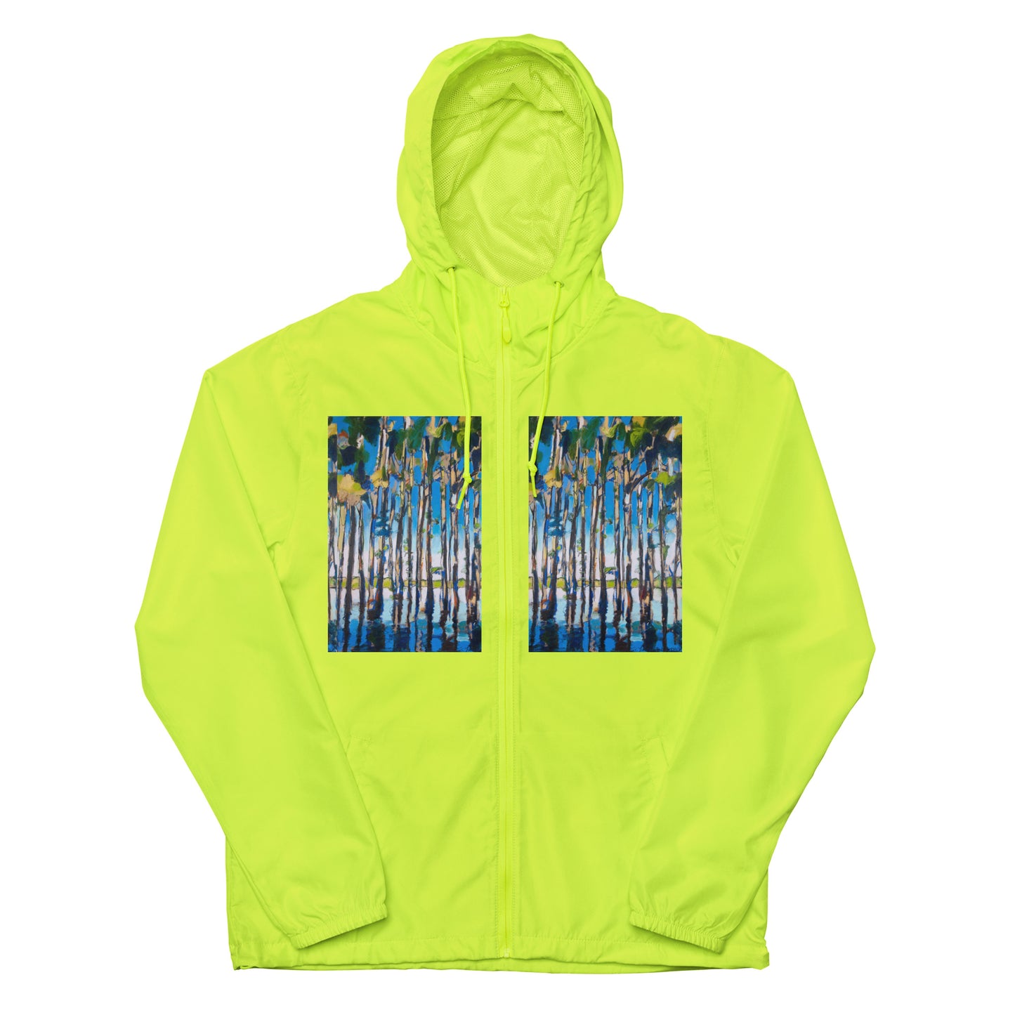 Cypress Reflections Unisex lightweight zip up windbreaker