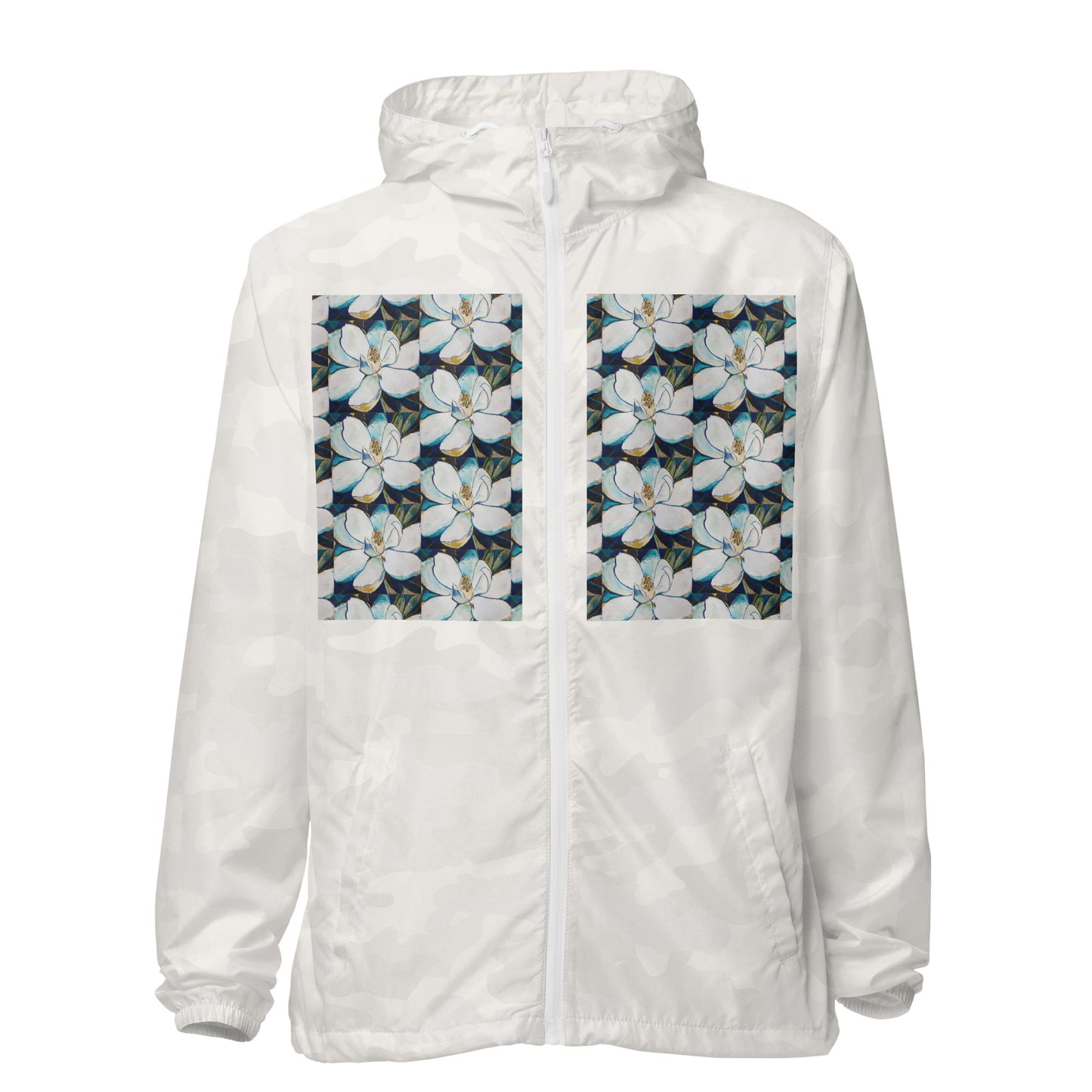 Indigo Magnolia Unisex lightweight zip up windbreaker