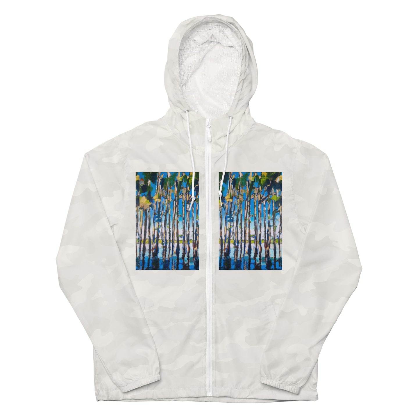 Cypress Reflections Unisex lightweight zip up windbreaker