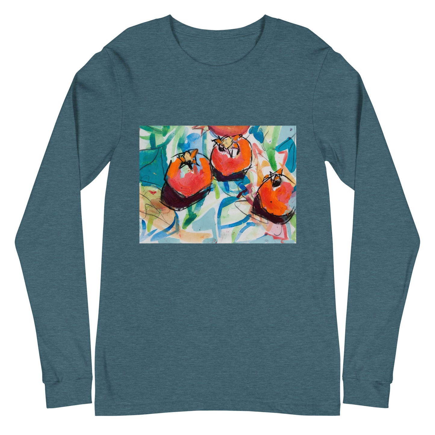 Three Pomegranates Unisex Long Sleeve Tee