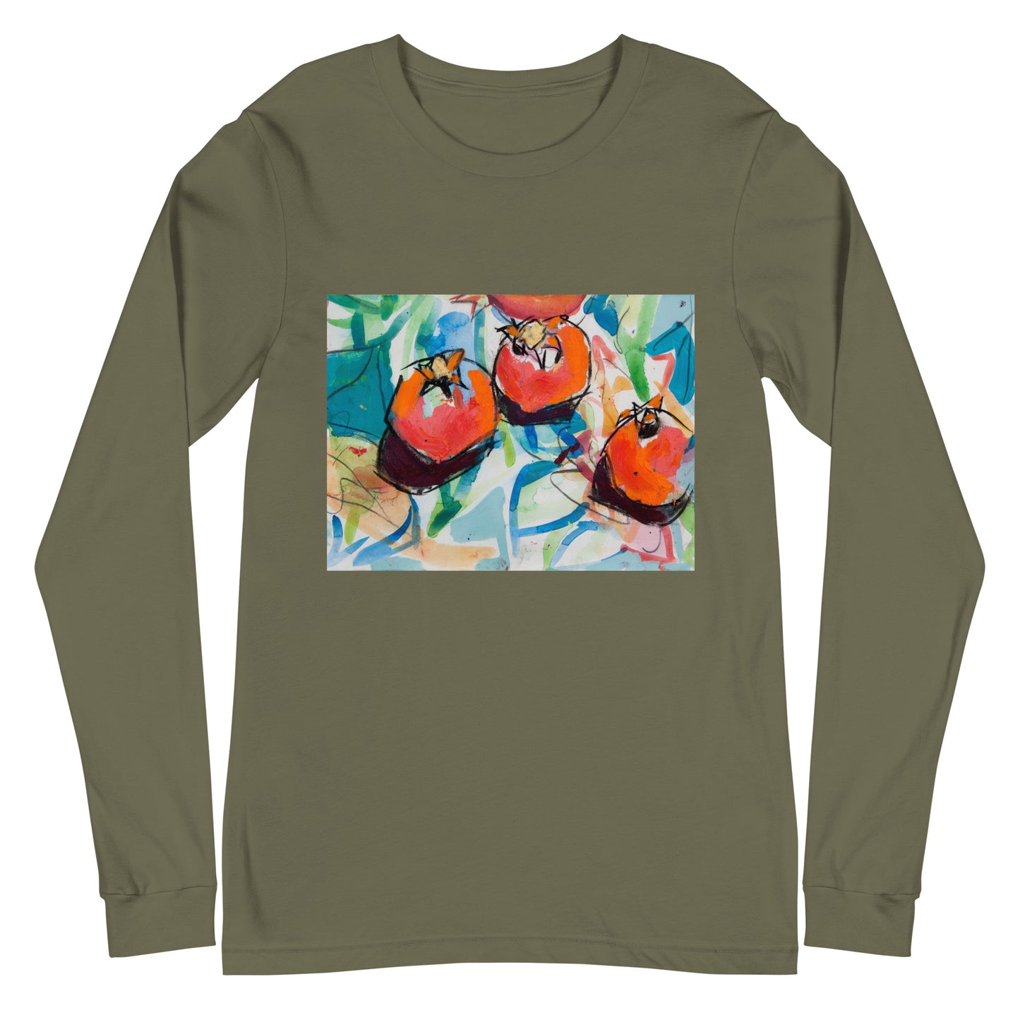 Three Pomegranates Unisex Long Sleeve Tee