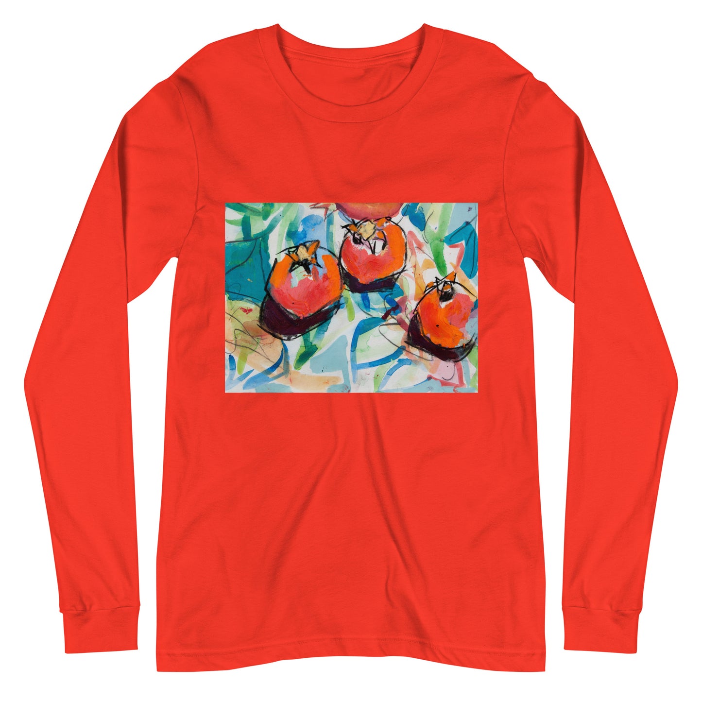 Three Pomegranates Unisex Long Sleeve Tee