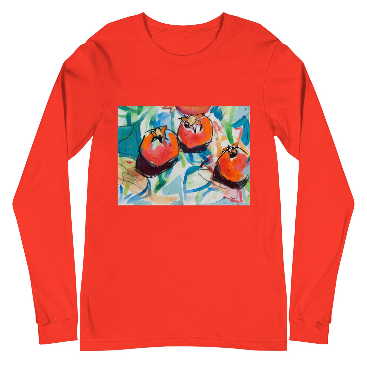 Three Pomegranates Unisex Long Sleeve Tee